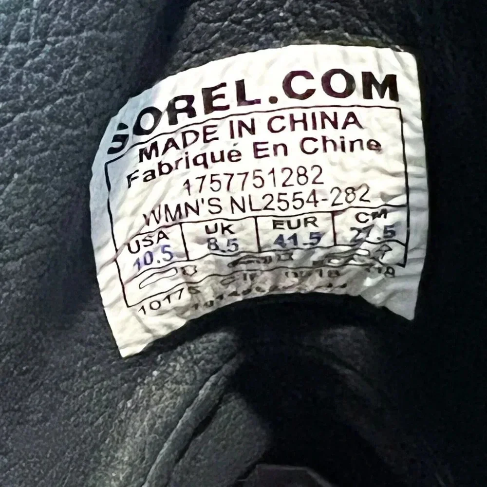 Sorel Brown Suede Buckle Bohemian Winter Round Toe Wedges FLAWED 10.5
